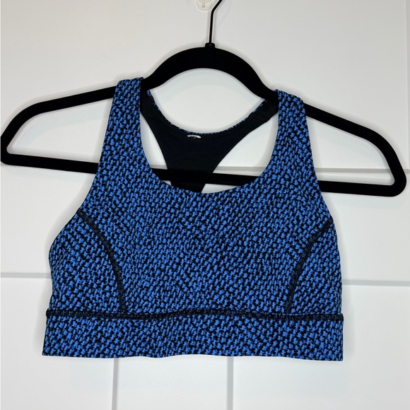 lululemon athletica Other - Lululemon Circuit Breaker Sports Bra - Scatter Star Beach Blanket Blue Black